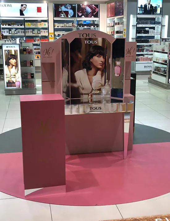 Glorificador TOUS Oh! implantado en perfumería