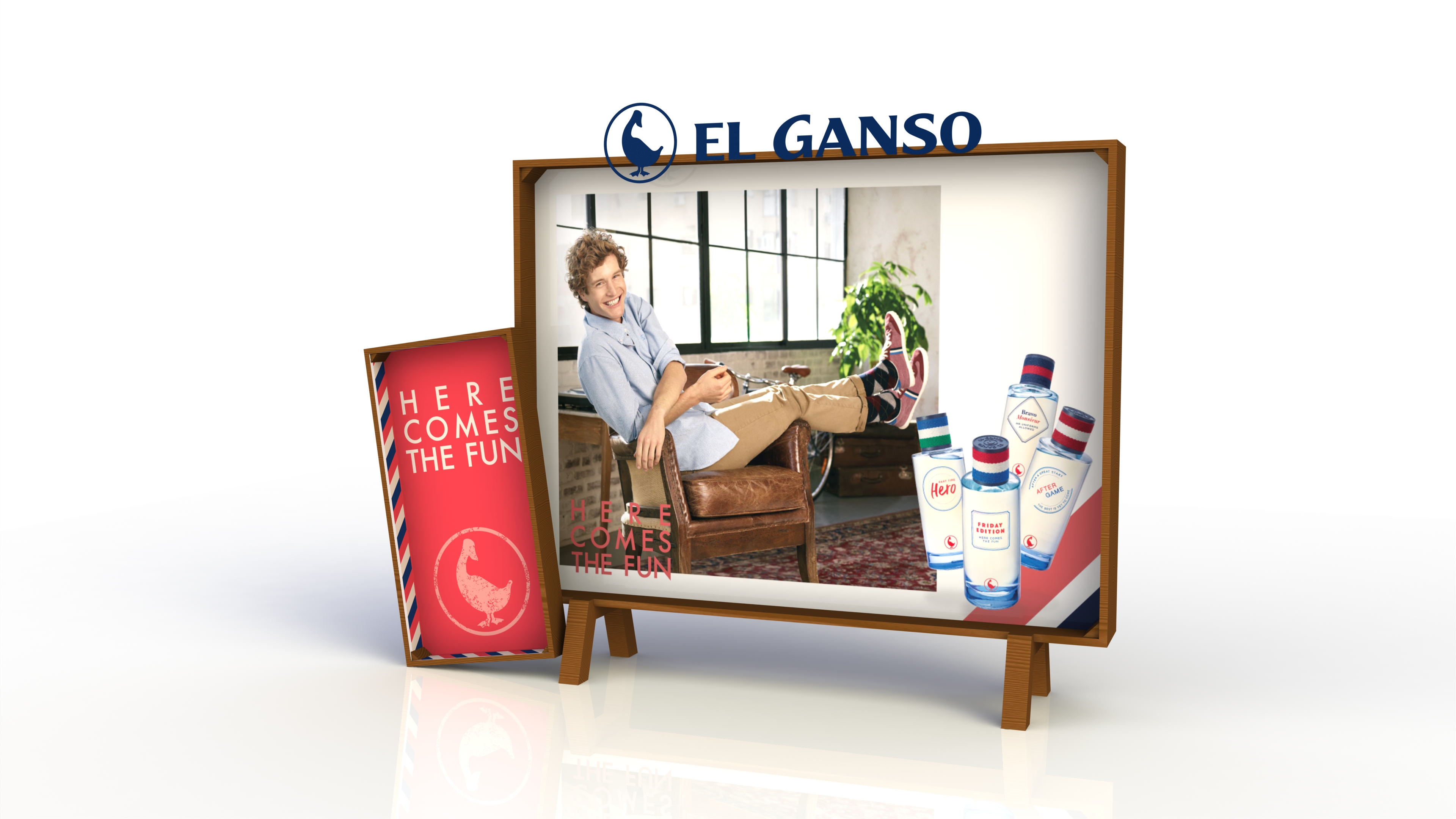 Implantación expositor El Ganso en punto de venta